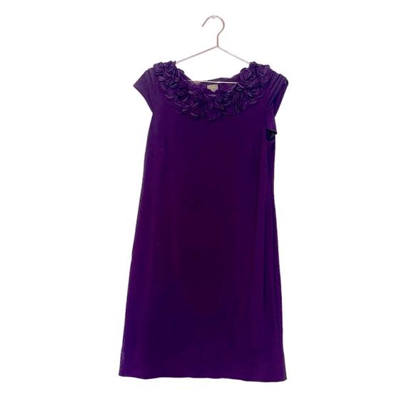 Taylor Dresses Shift Sheath Dress - Ruffle Collar - Size 8 - Picture 1 of 7